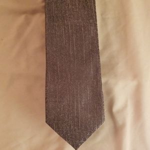 Armani mens silk tie - brown